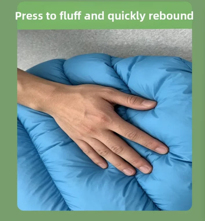 90% White Duck Nylon Mummy-style Comfortable Sleeping Bag Adults Outdoor Camping Portable Warm Winter Ultralight Cold Weather