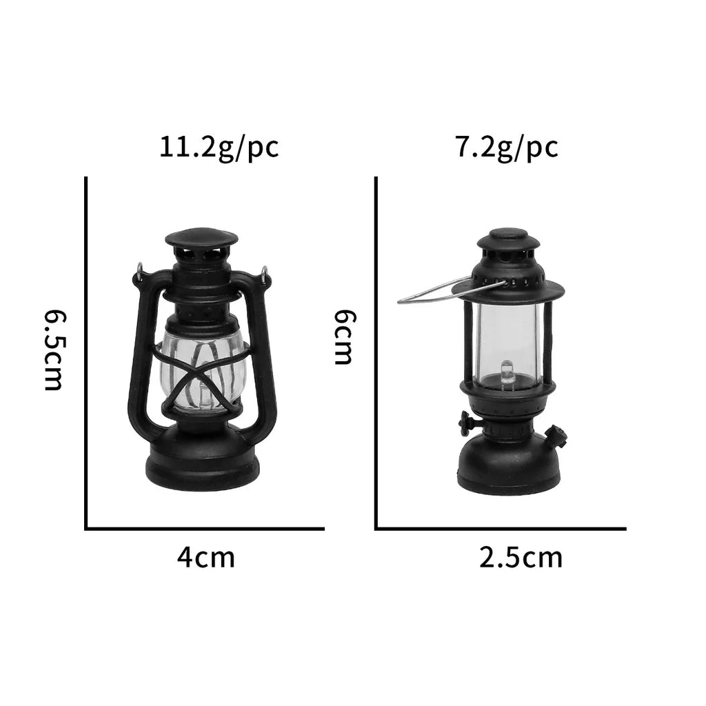 Miniature Electronic Candle Light LED Pony Light Retro Portable Camping Night Light Christmas Atmosphere Decoration