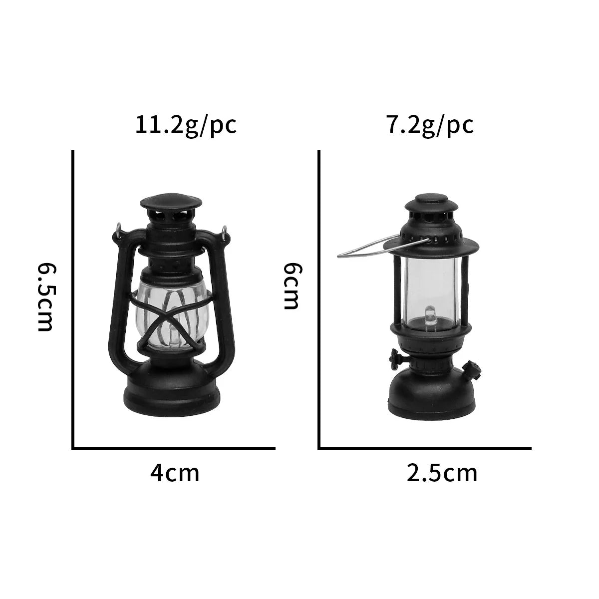 Miniature Electronic Candle Light LED Pony Light Retro Portable Camping Night Light Christmas Atmosphere Decoration