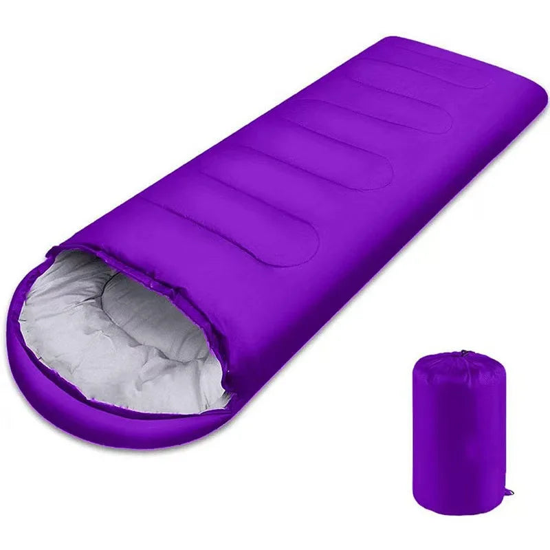 Customized Logo Color Hooded Envelope Sleeping Bag All Season Unisex Winter Sleeping Bags for Outdoor Camping Hiking