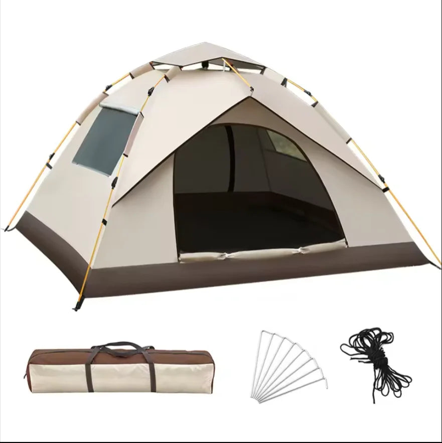 Factory-Ready Fully Automatic Outdoor Camping Tent Waterproof Sunscreen Fast Open Design with Oxford Fabric for Campers