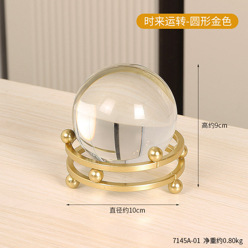 Scandinavian Style Accessible Luxury Golden Iron Leaf Decorations High-End Niche Living Room Tv Cabinet Wine Cabinet Desktop Decorations
