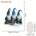 Cross-Border 2D Acrylic Christmas Igloo Santa Claus Reindeer Snowman Desktop Ornaments