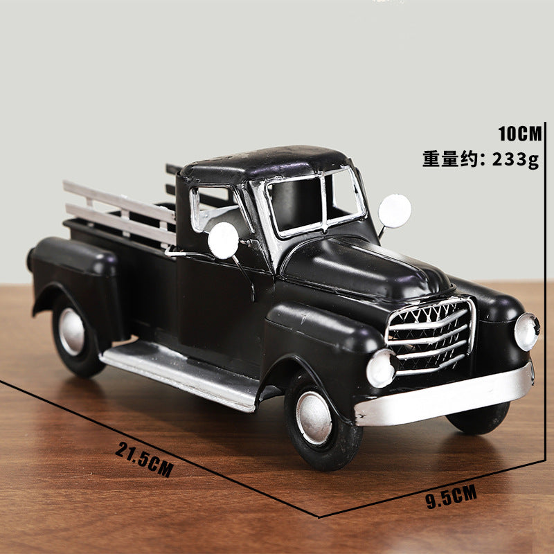 Cross-border Hot Selling Retro Style Iron Art Model Crafts Ornaments High-level Living Room Bedroom Desktop Decorations