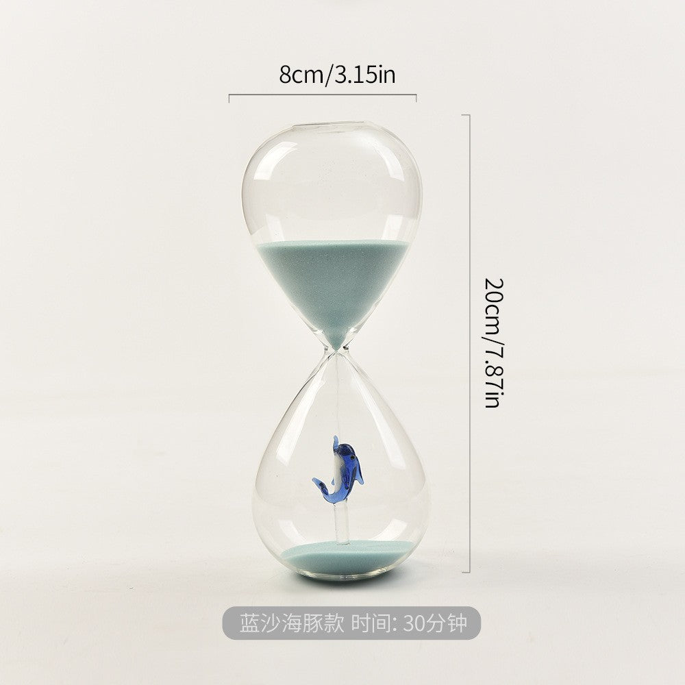Creative 30-Minute Christmas Tree Hourglass Timer Bee Shape Home Decoration Glass Crafts Factory Wholesale