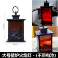 Internet Celebrity Popular Led Simulated Flame Lamp Night Light Retro Style Atmosphere Decoration European Style Creative Ornaments Fireplace Lamp D