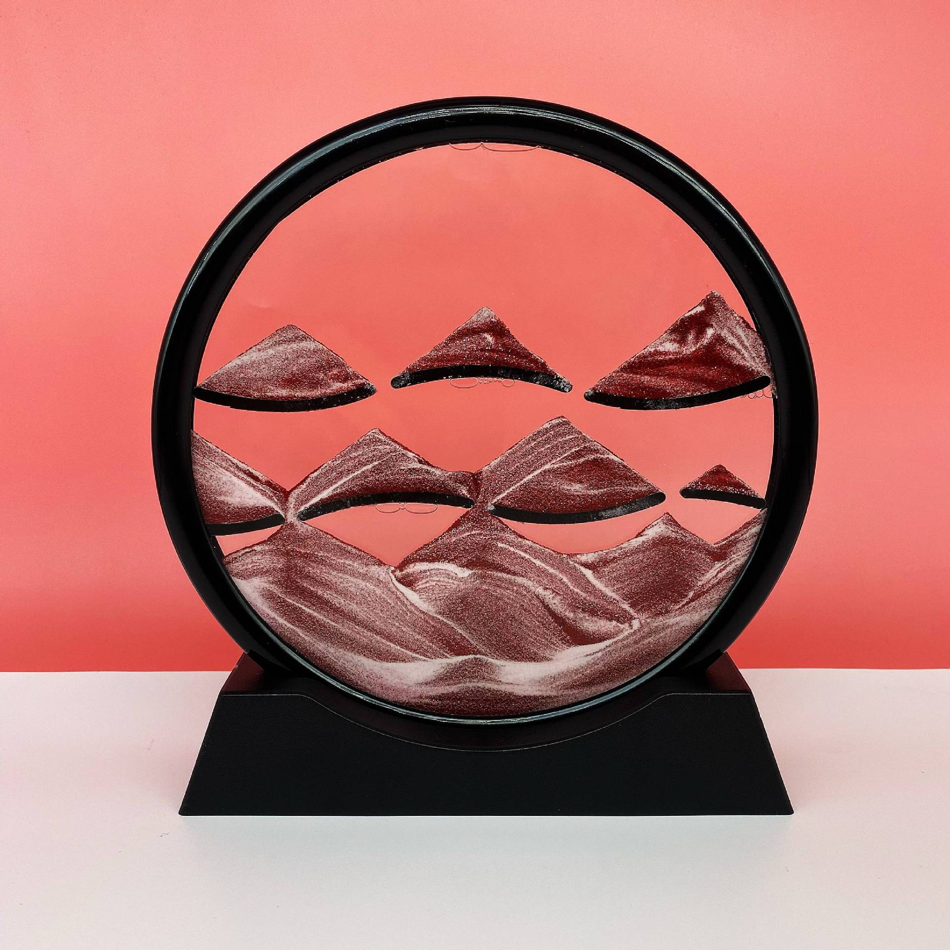 Source Factory Cross-border Explosions Creative 3D quicksand Painting Ornaments Small Hill Crafts Home Decompression Gift Round