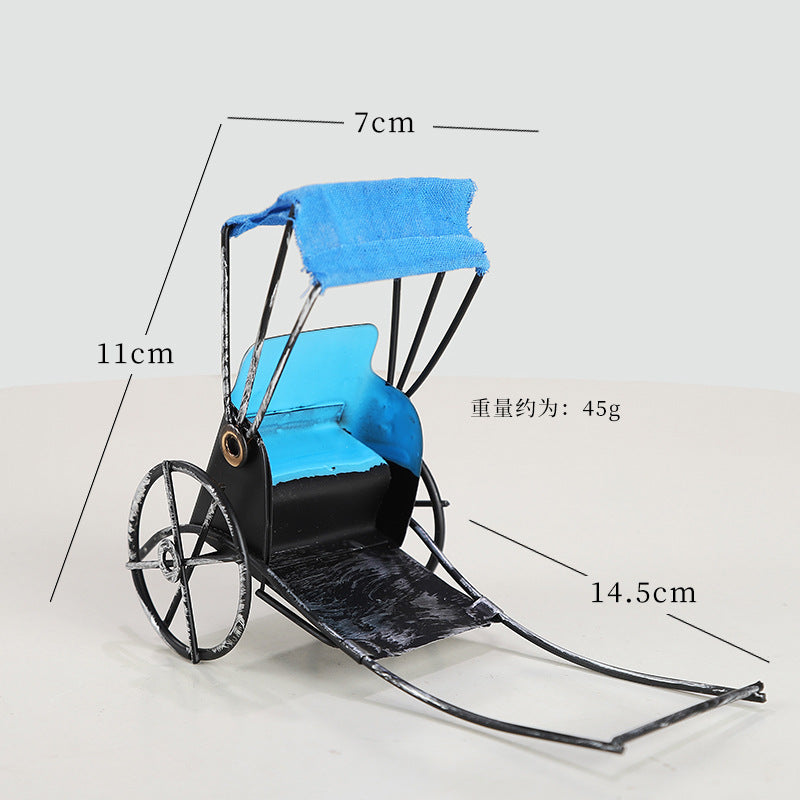 Cross-border Hot Selling Retro Style Iron Art Model Crafts Ornaments High-level Living Room Bedroom Desktop Decorations