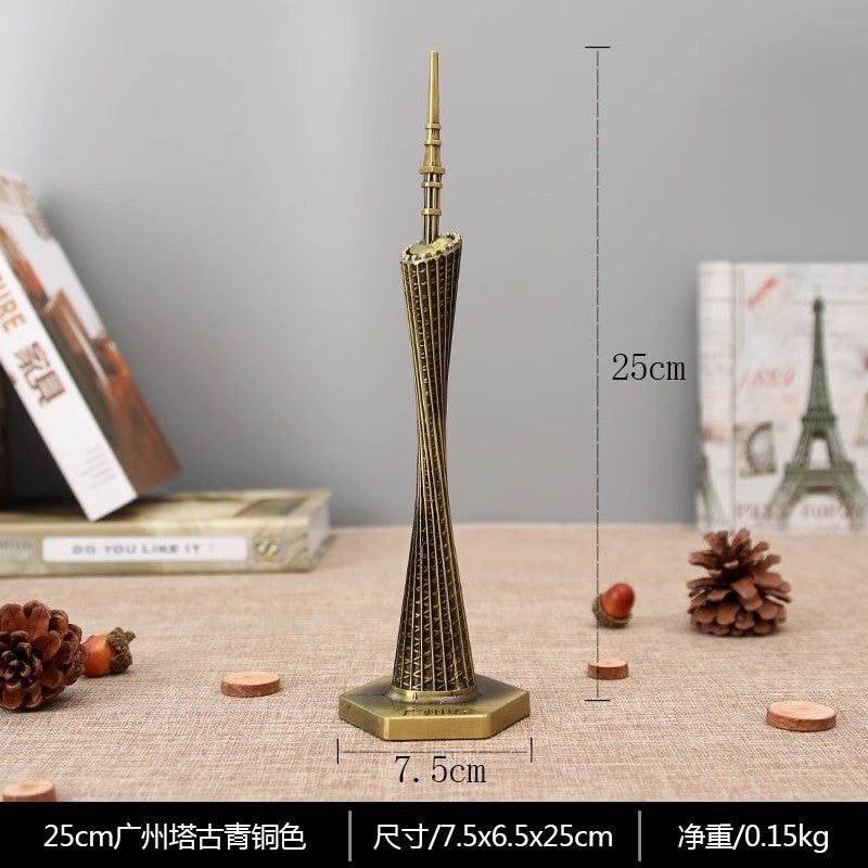 Retro Alloy Globe Ornaments Office Study Home Living Room Furnishings Wine Cabinet Decorations Metal Crafts