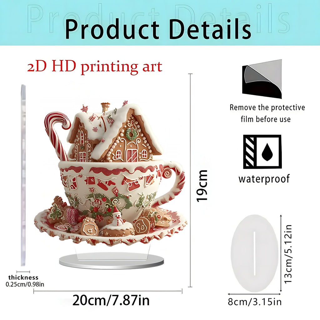 Cross-Border New Product Unicorn White Horse and Fairy 2D Acrylic Flat Stand Home Desktop Decoration Gift Ornaments