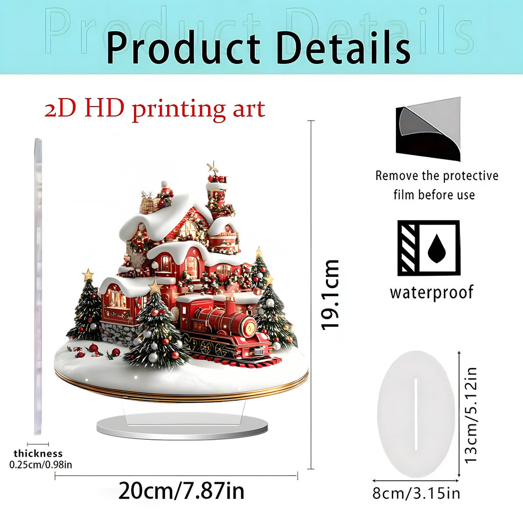 Cross-Border New Product Unicorn White Horse and Fairy 2D Acrylic Flat Stand Home Desktop Decoration Gift Ornaments