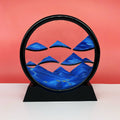 Source Factory Cross-border Explosions Creative 3D quicksand Painting Ornaments Small Hill Crafts Home Decompression Gift Round