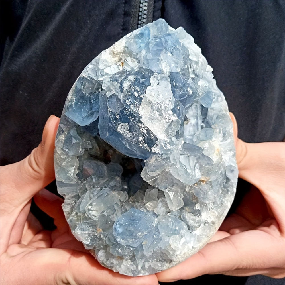 Natural lapis lazuli crystal cluster blue mineral crystal rare stone teaching collection decoration specimen Crystal Crafts wholesale