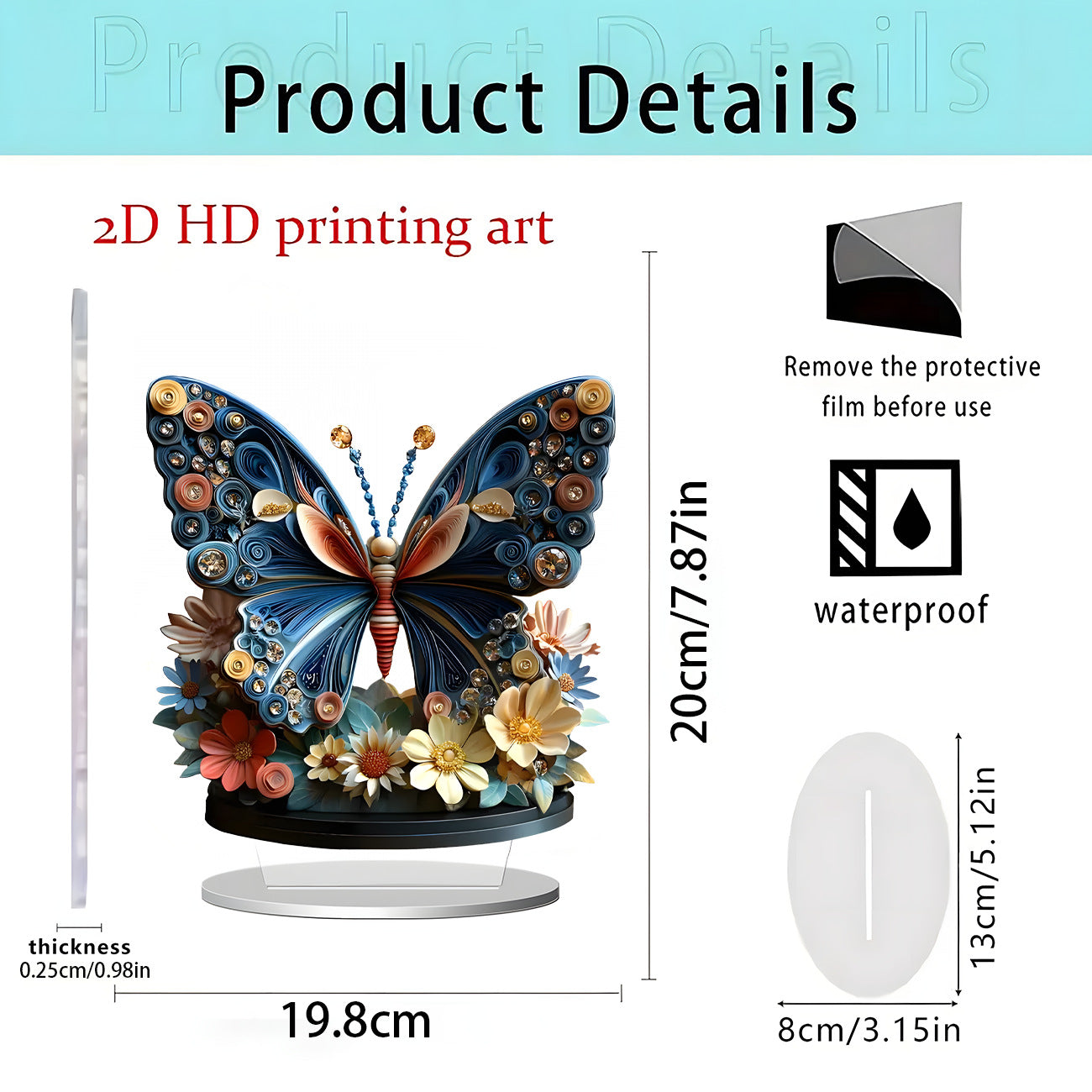 Cross-Border New Product Cupid Angel Decorative Stand 2D Acrylic Ornaments Home Desktop Entrance Accessories Gifts