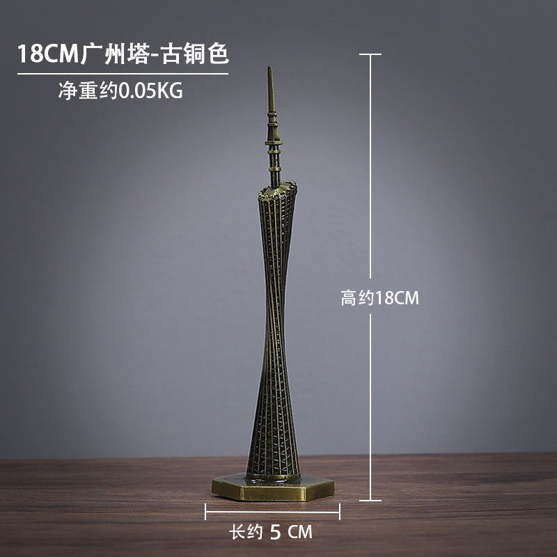 Cross-border Hot Selling Retro Style Iron Art Model Crafts Ornaments High-level Living Room Bedroom Desktop Decorations