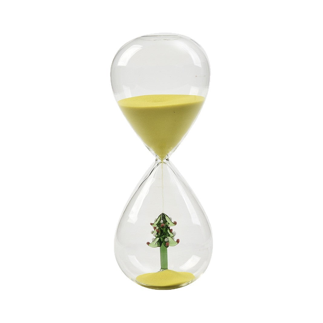 Creative 30-Minute Christmas Tree Hourglass Timer Bee Shape Home Decoration Glass Crafts Factory Wholesale
