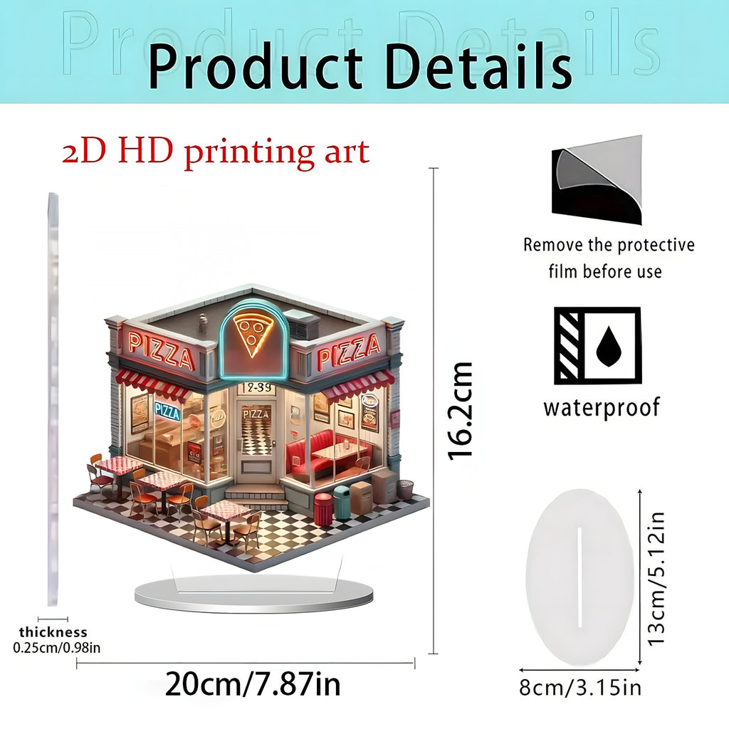 Cross-Border New Product Cupid Angel Decorative Stand 2D Acrylic Ornaments Home Desktop Entrance Accessories Gifts