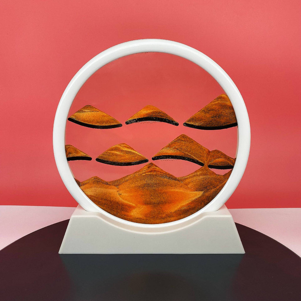 Source Factory Cross-border Explosions Creative 3D quicksand Painting Ornaments Small Hill Crafts Home Decompression Gift Round