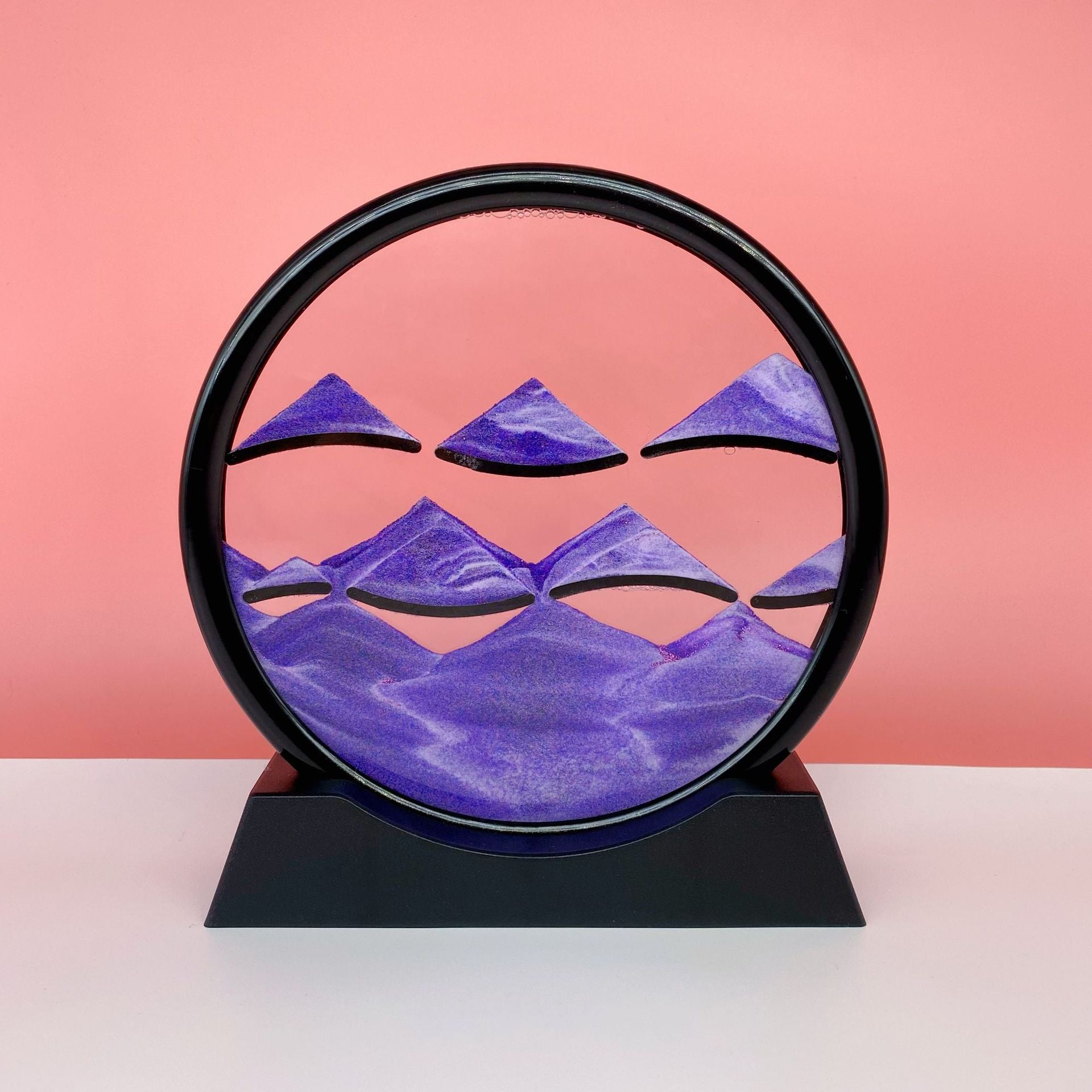 Source Factory Cross-border Explosions Creative 3D quicksand Painting Ornaments Small Hill Crafts Home Decompression Gift Round