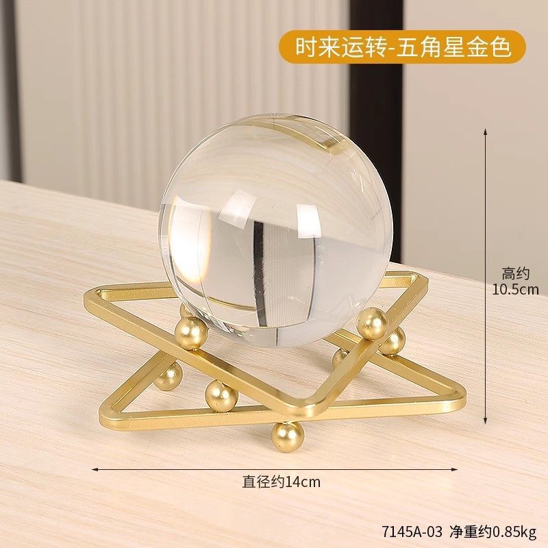 Scandinavian Style Accessible Luxury Golden Iron Leaf Decorations High-End Niche Living Room Tv Cabinet Wine Cabinet Desktop Decorations
