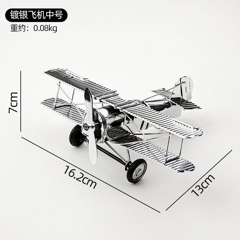Cross-border Hot Selling Retro Style Iron Art Model Crafts Ornaments High-level Living Room Bedroom Desktop Decorations