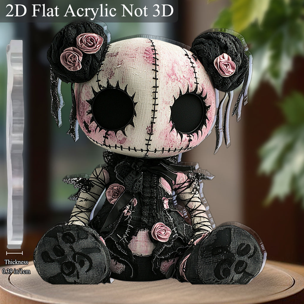 Cross-Border New Product Halloween Creative Funny Horror Doll 2D Acrylic Holiday Party Decoration Halloween Ornaments