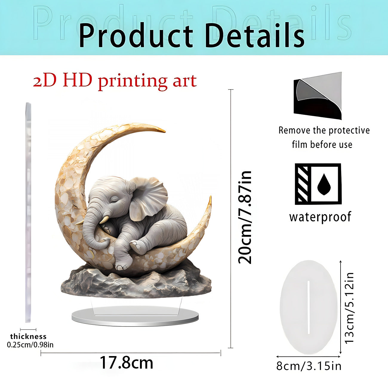 Cross-Border New Product Cupid Angel Decorative Stand 2D Acrylic Ornaments Home Desktop Entrance Accessories Gifts