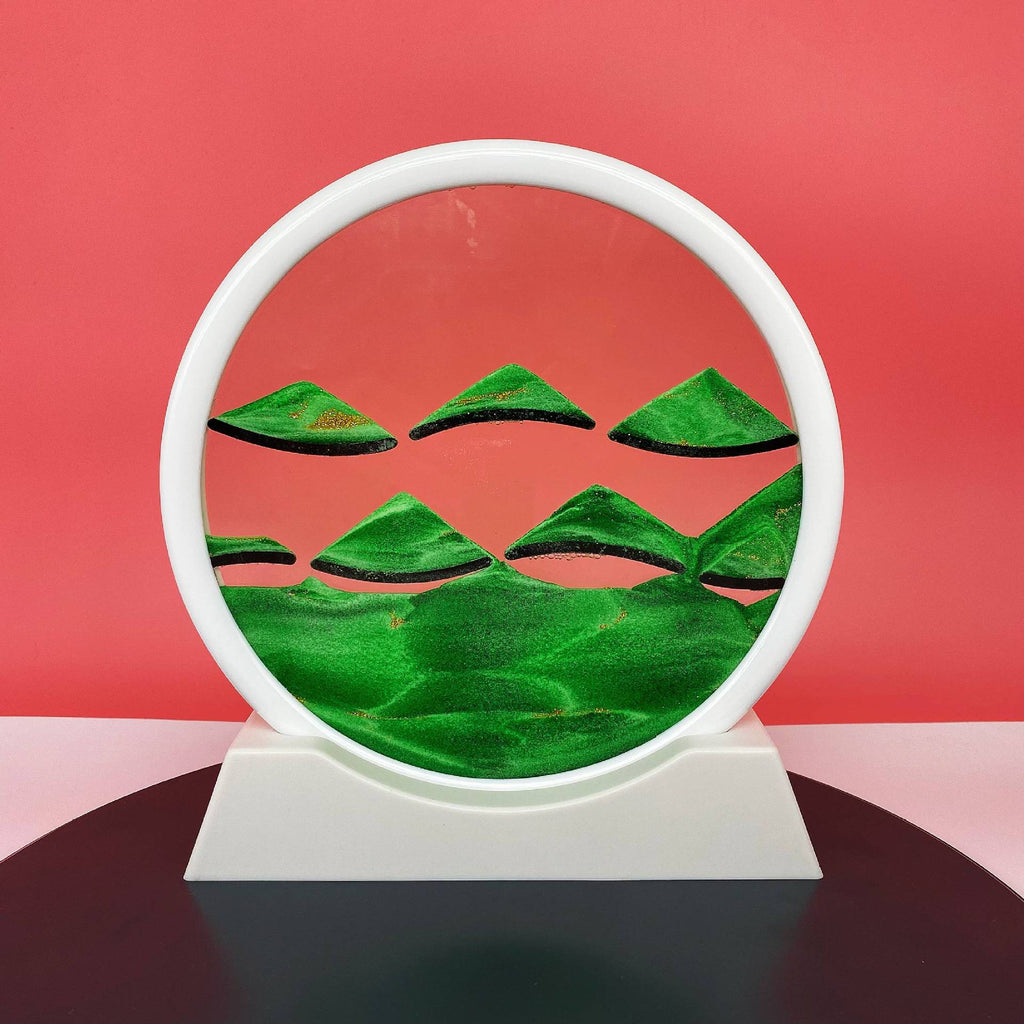 Source Factory Cross-border Explosions Creative 3D quicksand Painting Ornaments Small Hill Crafts Home Decompression Gift Round