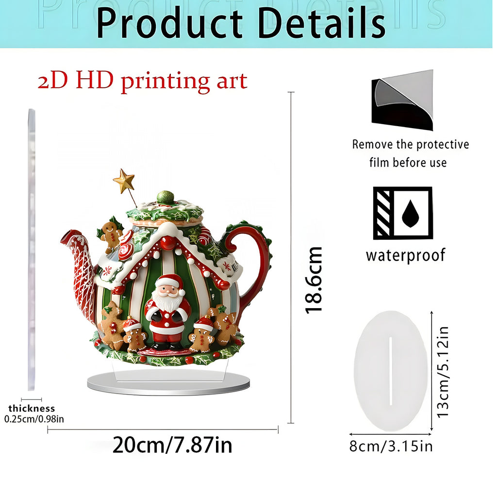 Cross-Border New Products, Christmas Series Ornaments, Holiday Gifts, Home Desktop Decorations, 2D Acrylic Crafts Ornaments