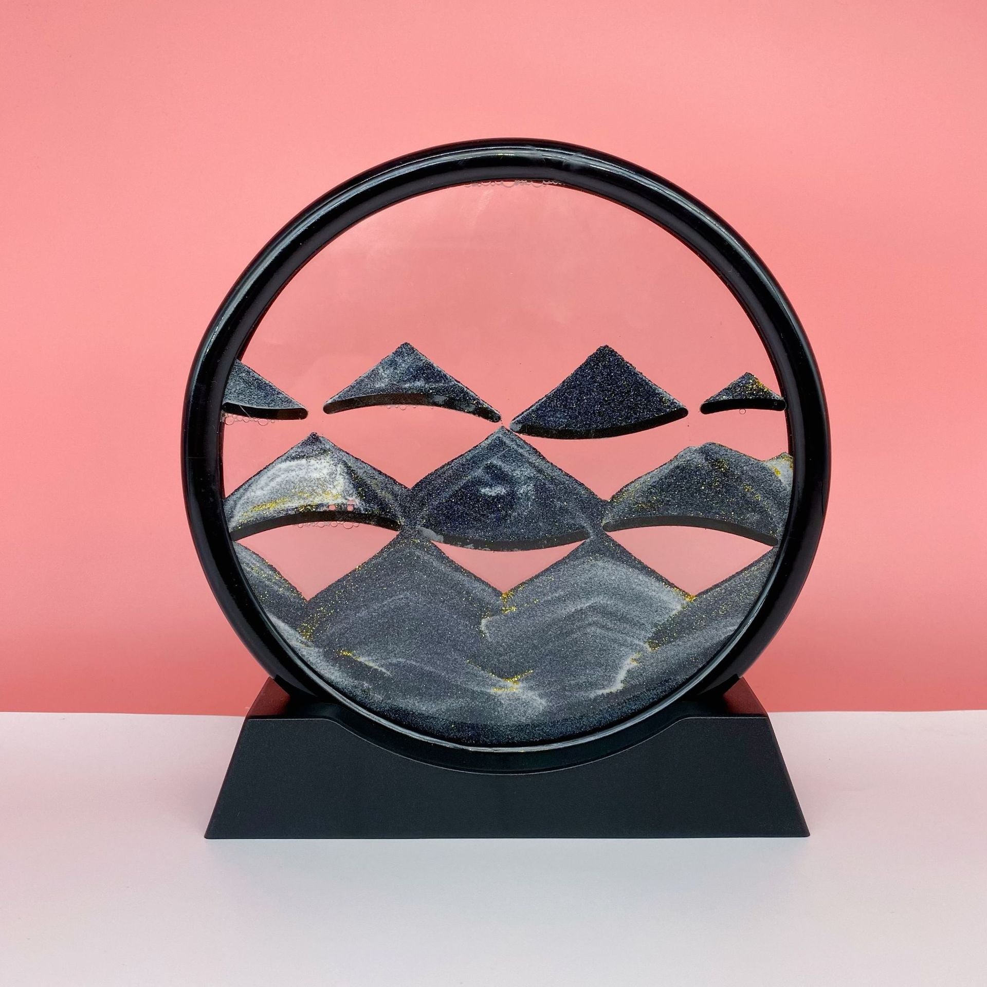 Source Factory Cross-border Explosions Creative 3D quicksand Painting Ornaments Small Hill Crafts Home Decompression Gift Round