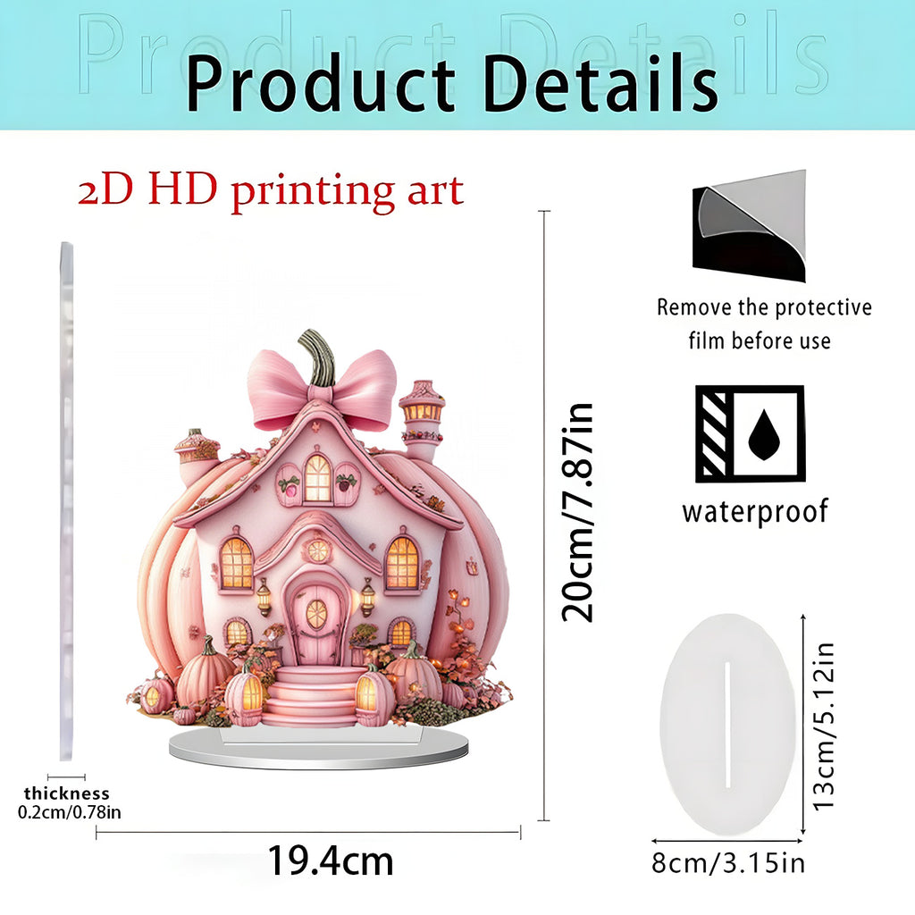 Cross-Border New Product Halloween Creative Funny Horror Doll 2D Acrylic Holiday Party Decoration Halloween Ornaments