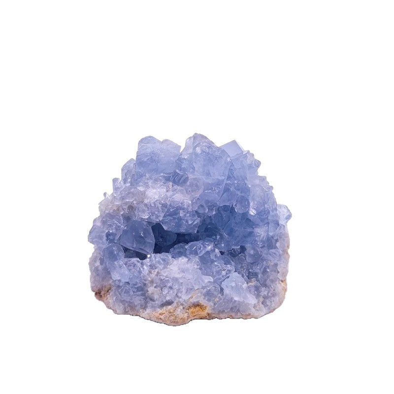 Natural lapis lazuli crystal cluster blue mineral crystal rare stone teaching collection decoration specimen Crystal Crafts wholesale