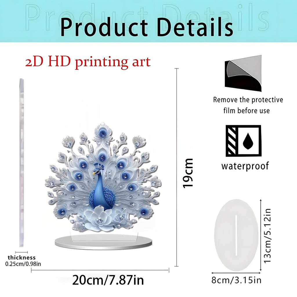 Cross-Border New Product Christmas Creative Acrylic Flat Christmas Party Home Desktop Decoration Crafts