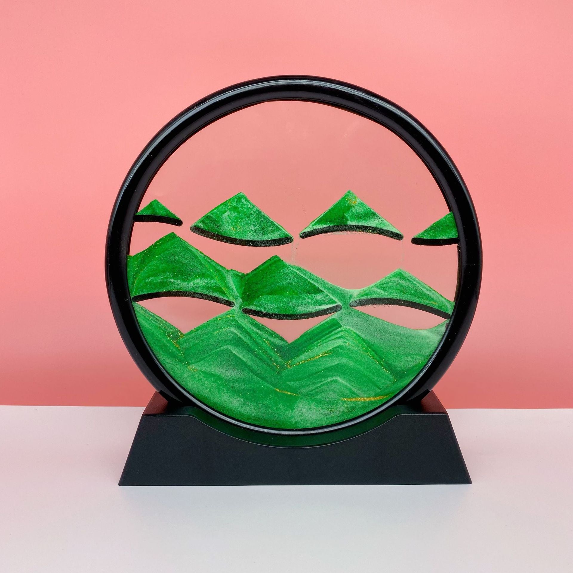 Source Factory Cross-border Explosions Creative 3D quicksand Painting Ornaments Small Hill Crafts Home Decompression Gift Round