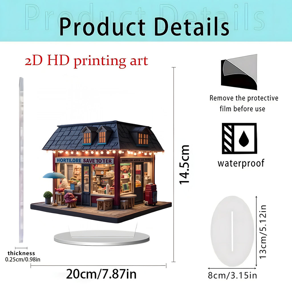 Cross-Border New Product Cupid Angel Decorative Stand 2D Acrylic Ornaments Home Desktop Entrance Accessories Gifts
