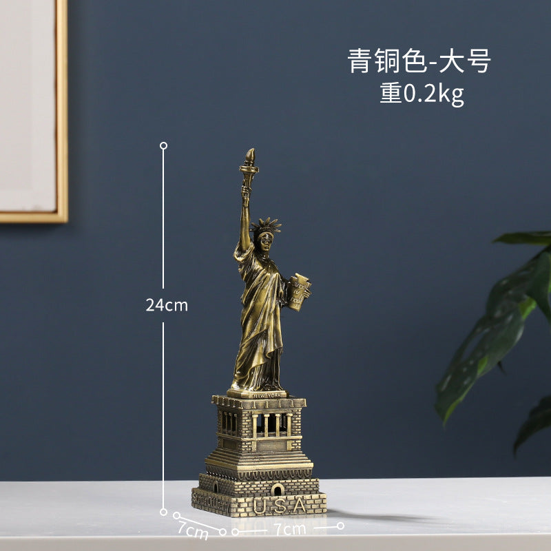 Cross-border Hot Selling Retro Style Iron Art Model Crafts Ornaments High-level Living Room Bedroom Desktop Decorations