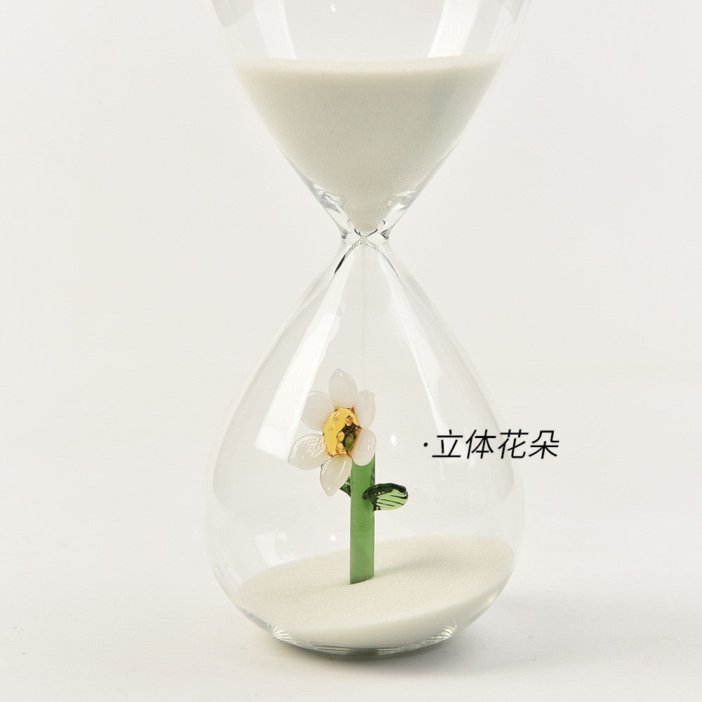 Creative 30-Minute Christmas Tree Hourglass Timer Bee Shape Home Decoration Glass Crafts Factory Wholesale