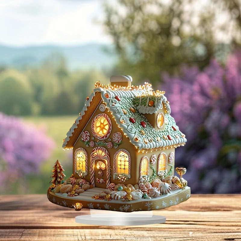 Cross-border Bohemian Style Multi-functional British Decorations Office Cafe Desktop Gingerbread House