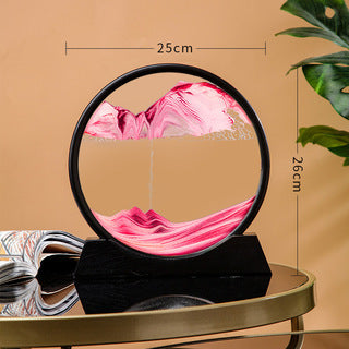 Source Factory Cross-border Explosions Creative 3D quicksand Painting Ornaments Small Hill Crafts Home Decompression Gift Round