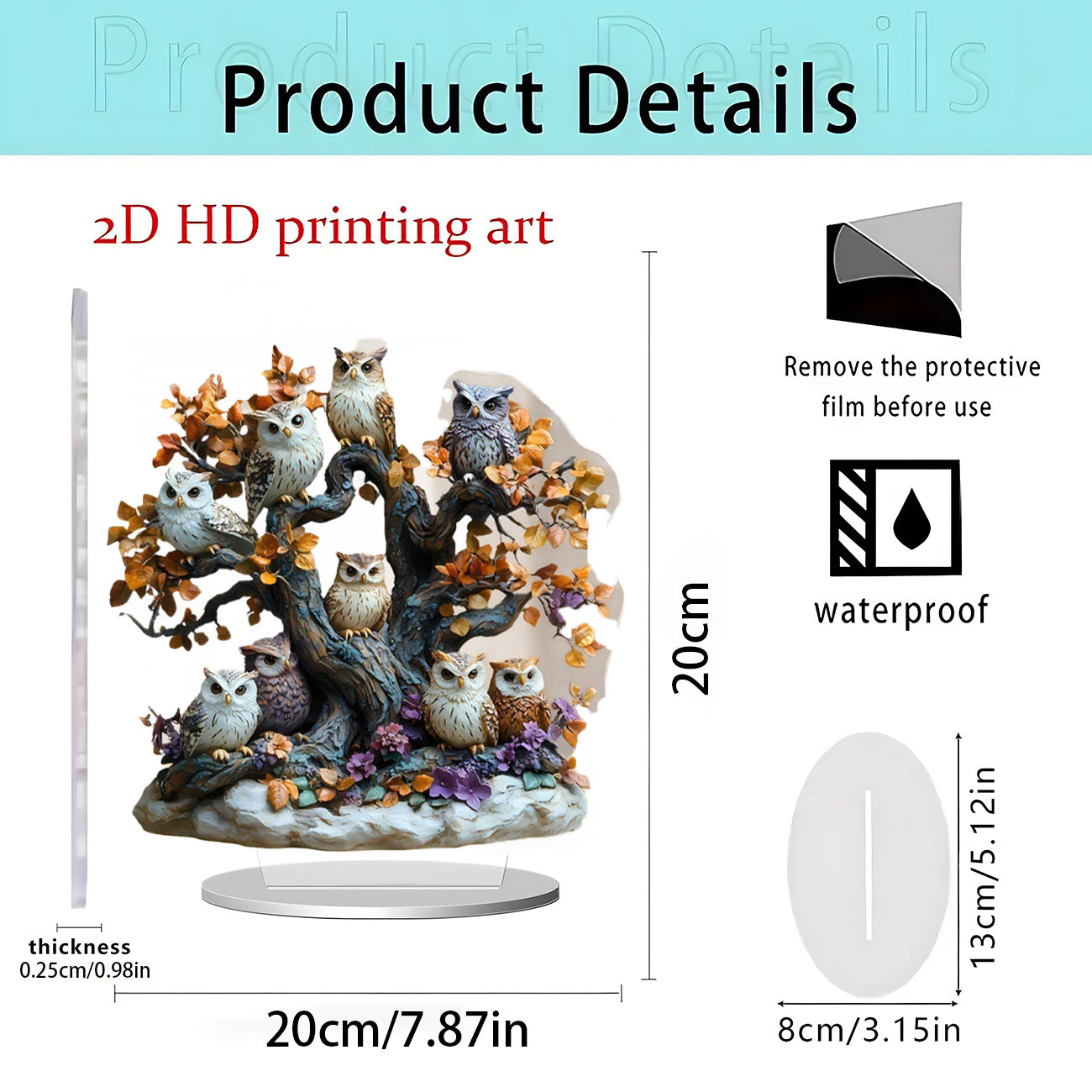 Cross-Border New Christmas Igloo Santa Claus Reindeer 2D Acrylic Flat Home Desktop Decoration