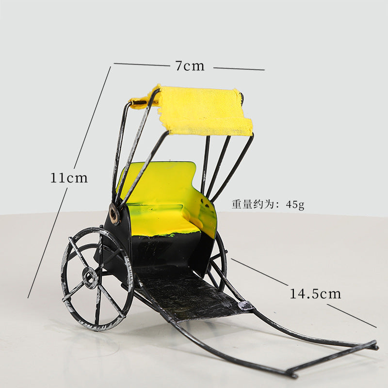 Cross-border Hot Selling Retro Style Iron Art Model Crafts Ornaments High-level Living Room Bedroom Desktop Decorations