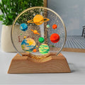 Starry Sky Universe Galaxy 3D Stereo Laser Color Printing Inner Carved Crystal Ball Luminous Night Light Ornaments