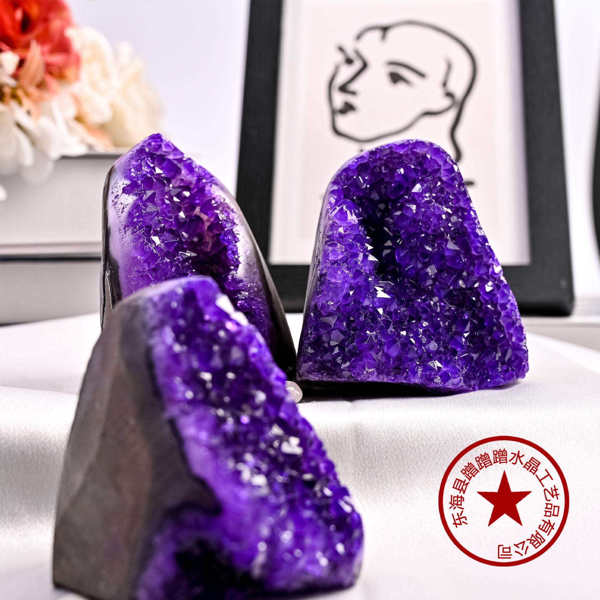 Cross-border crystal multi-color crystal crystal town color crystal town home feng shui ornaments east China sea crystal wholesale a generation of hair