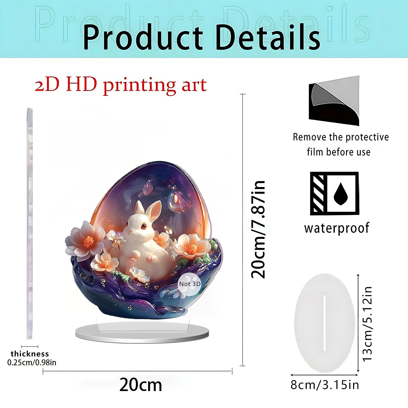 Cross-Border New Christmas Igloo Santa Claus Reindeer 2D Acrylic Flat Home Desktop Decoration