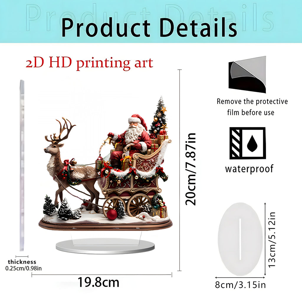 Cross-Border New Product Unicorn White Horse and Fairy 2D Acrylic Flat Stand Home Desktop Decoration Gift Ornaments