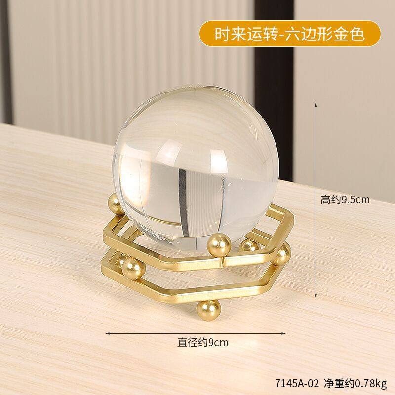 Scandinavian Style Accessible Luxury Golden Iron Leaf Decorations High-End Niche Living Room Tv Cabinet Wine Cabinet Desktop Decorations