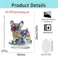 Cross-Border New Christmas Igloo Santa Claus Reindeer 2D Acrylic Flat Home Desktop Decoration