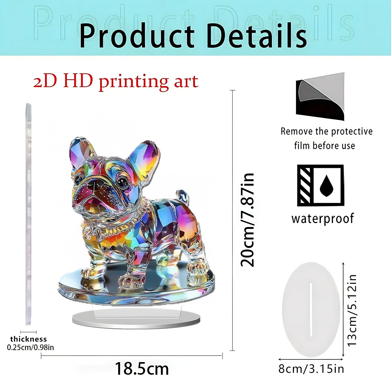 Cross-Border New Christmas Igloo Santa Claus Reindeer 2D Acrylic Flat Home Desktop Decoration