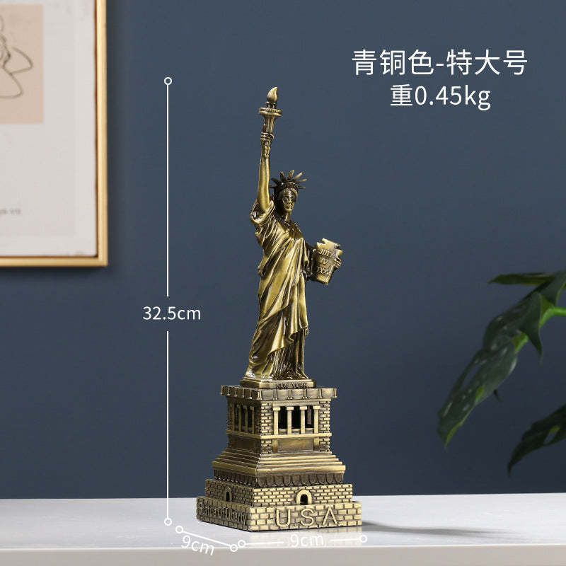 Cross-border Hot Selling Retro Style Iron Art Model Crafts Ornaments High-level Living Room Bedroom Desktop Decorations