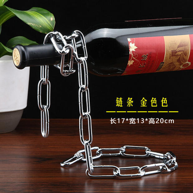 Iron Wine Rack Ornaments, Wine Cabinet Decorations, European-Style Creative Diagonal Wine Bottle Rack, Retro Wine Cart Rack